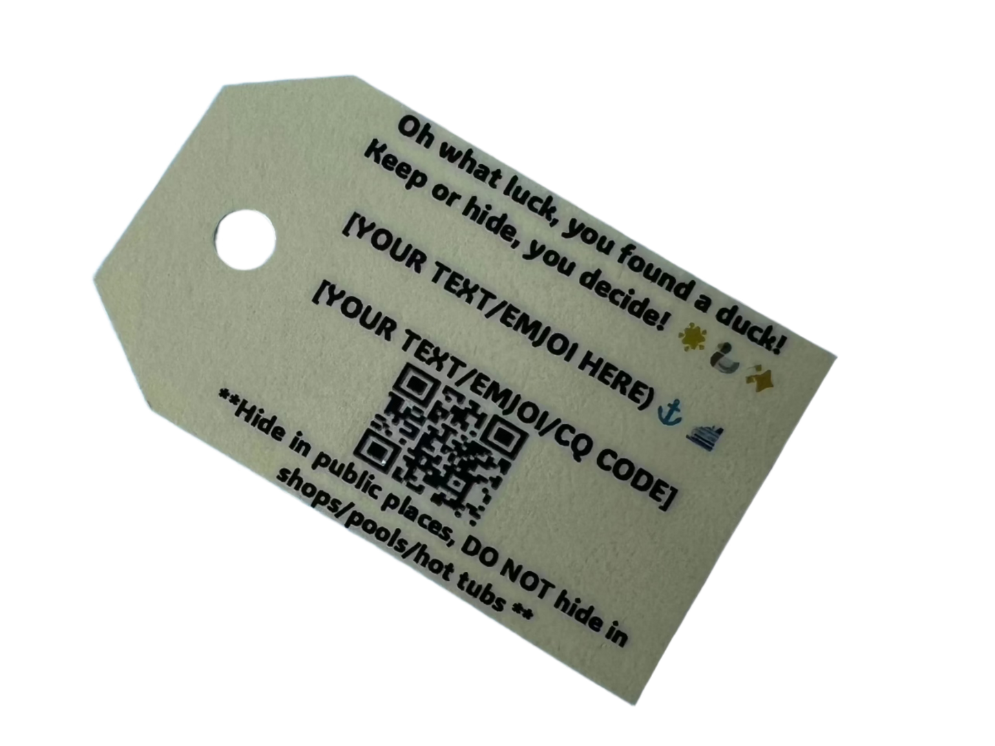 Custom Laminated Tags (5 Count)